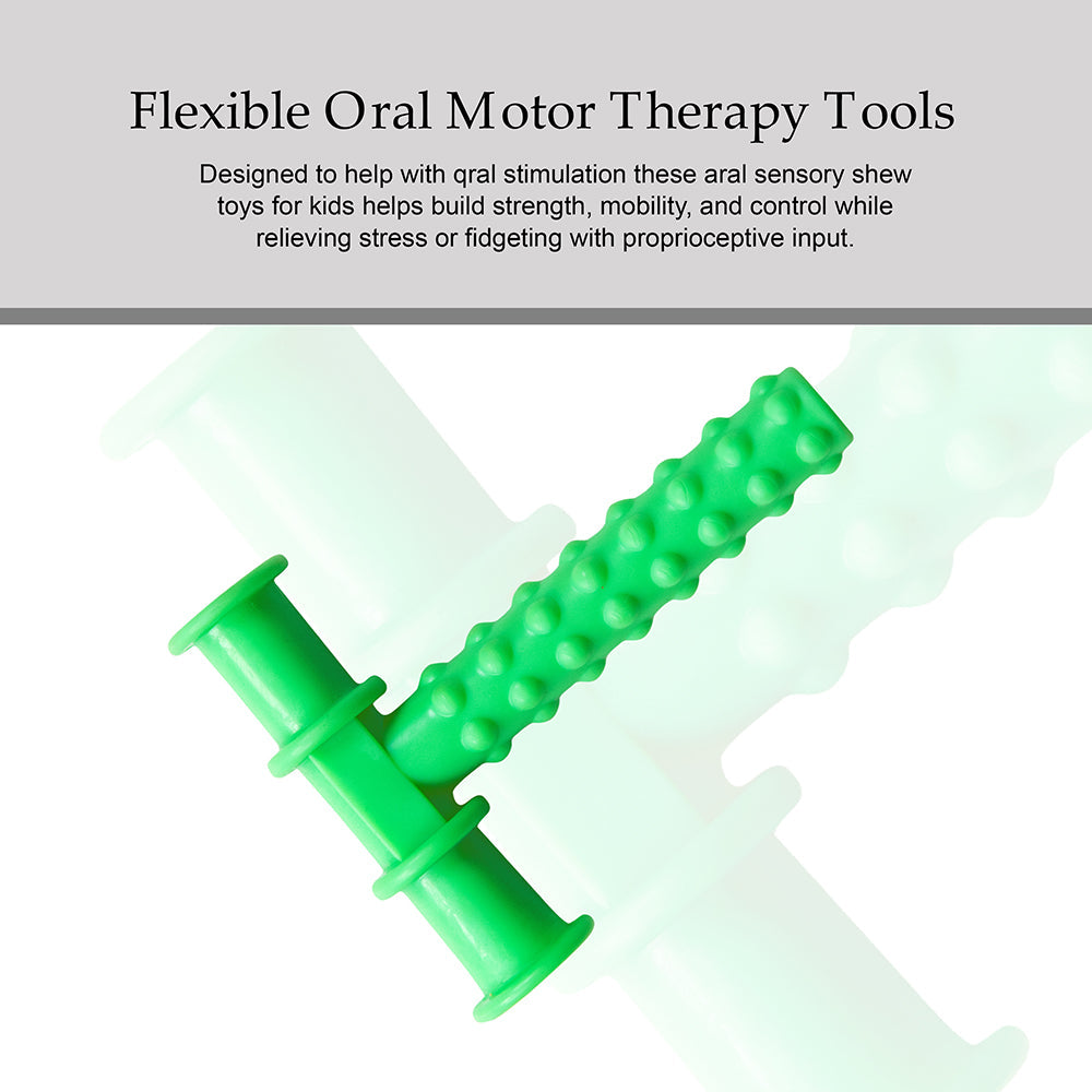 Chew tube-Tshape Green color