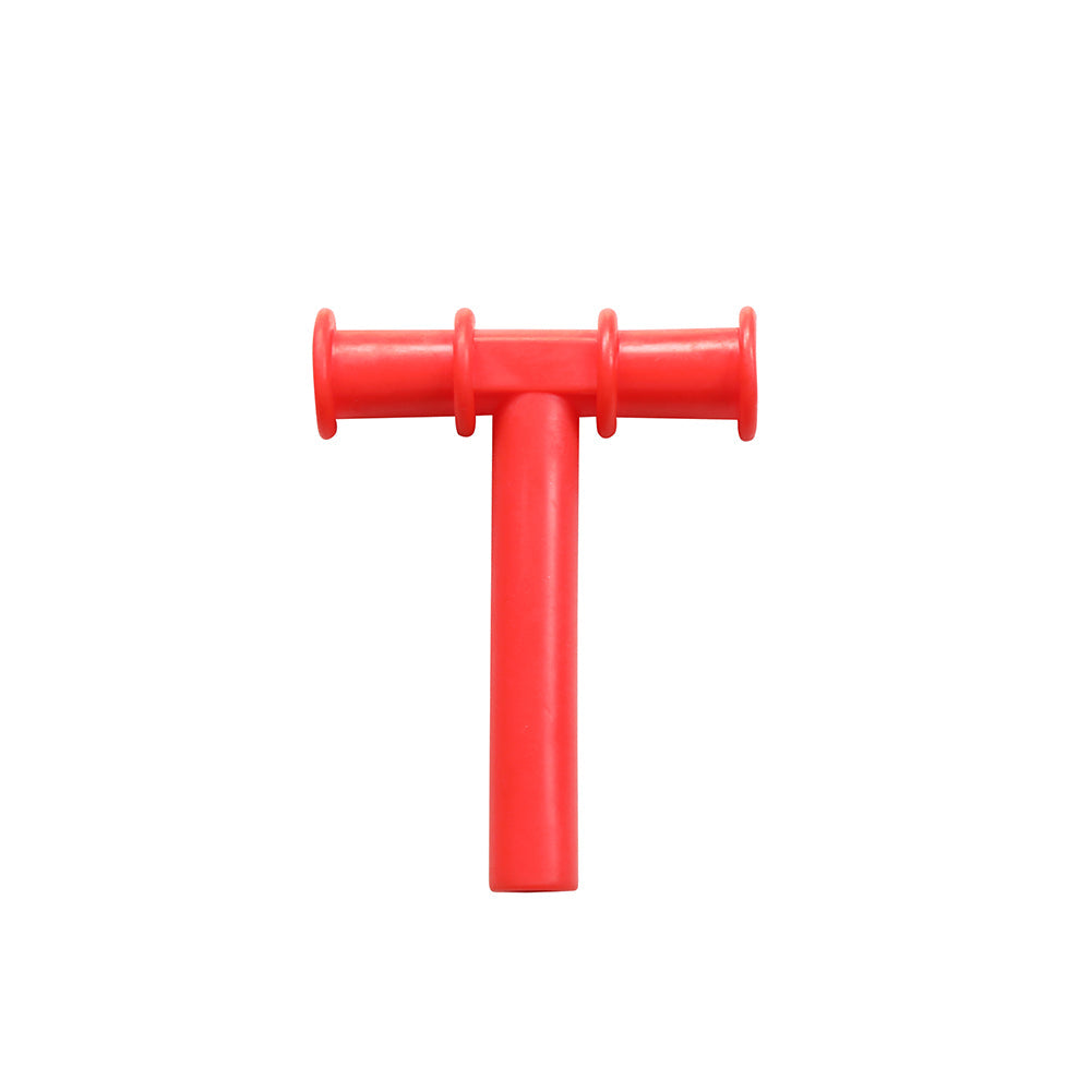 Chew tube-Tshape Red color