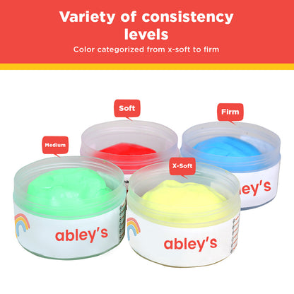 Therpy putty- Pack of 4- Blue, Green, Red & Yellow